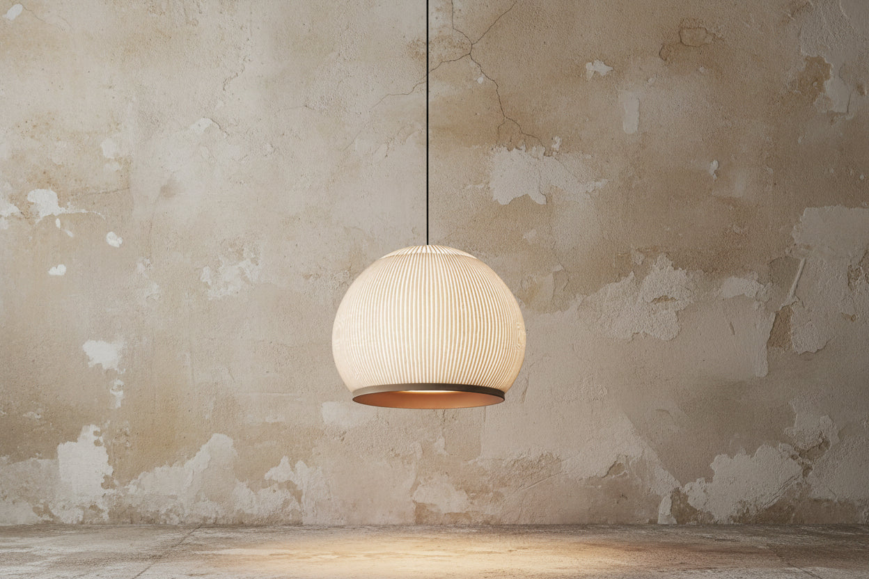 Ecru Knitting Fabric Pendant Lamp for Living Room Bedroom Restaurants