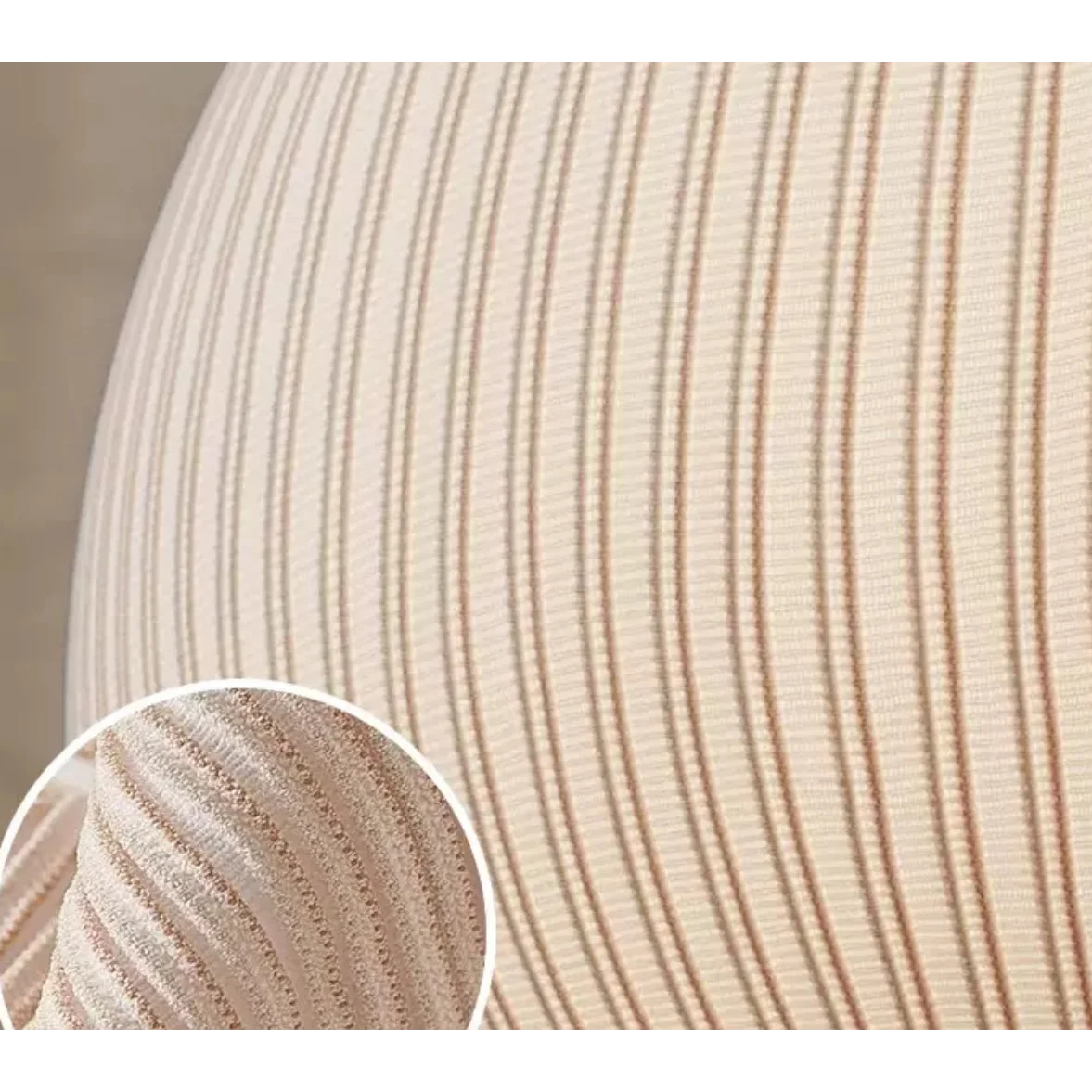 Ecru Knitting Fabric Table Lamp for Living Room Bedroom Restaurants