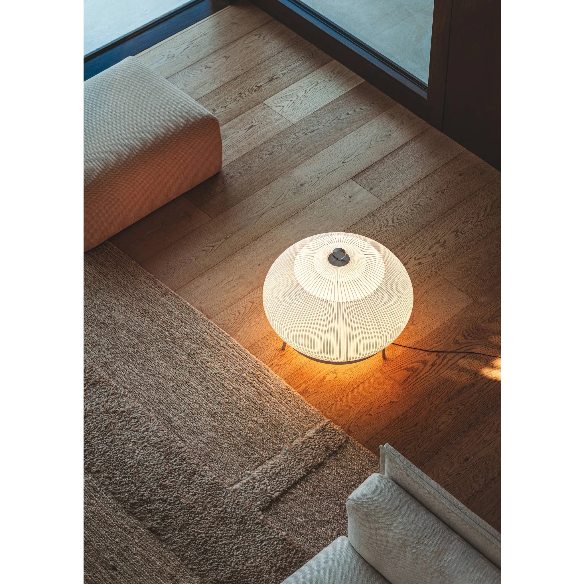 Ecru Knitting Fabric Table Lamp for Living Room Bedroom Restaurants