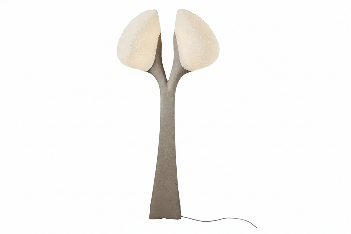 Glass Floor Lamp 173cm | Sculptural Glass-mesh Double Contemporary Art Living Room Casalolalights Luxury Lamps