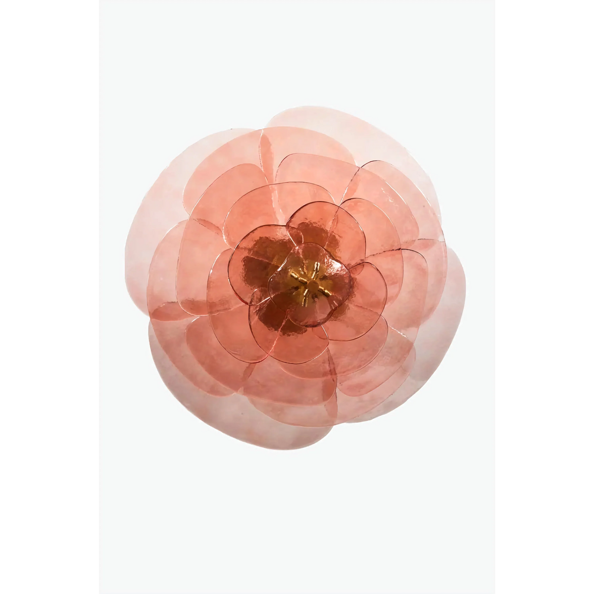 Glass Petal Chandelier | Art Deco Sculptural & Gold Iron Modern Dining Room Living Casalolalights Luxury Lamps
