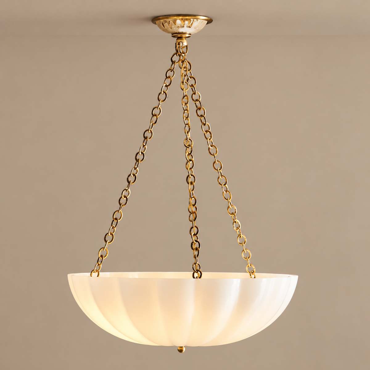 Glass Chandelier - Frosted Bowl Casalola Lights Luxury Lamps for Interior Designers