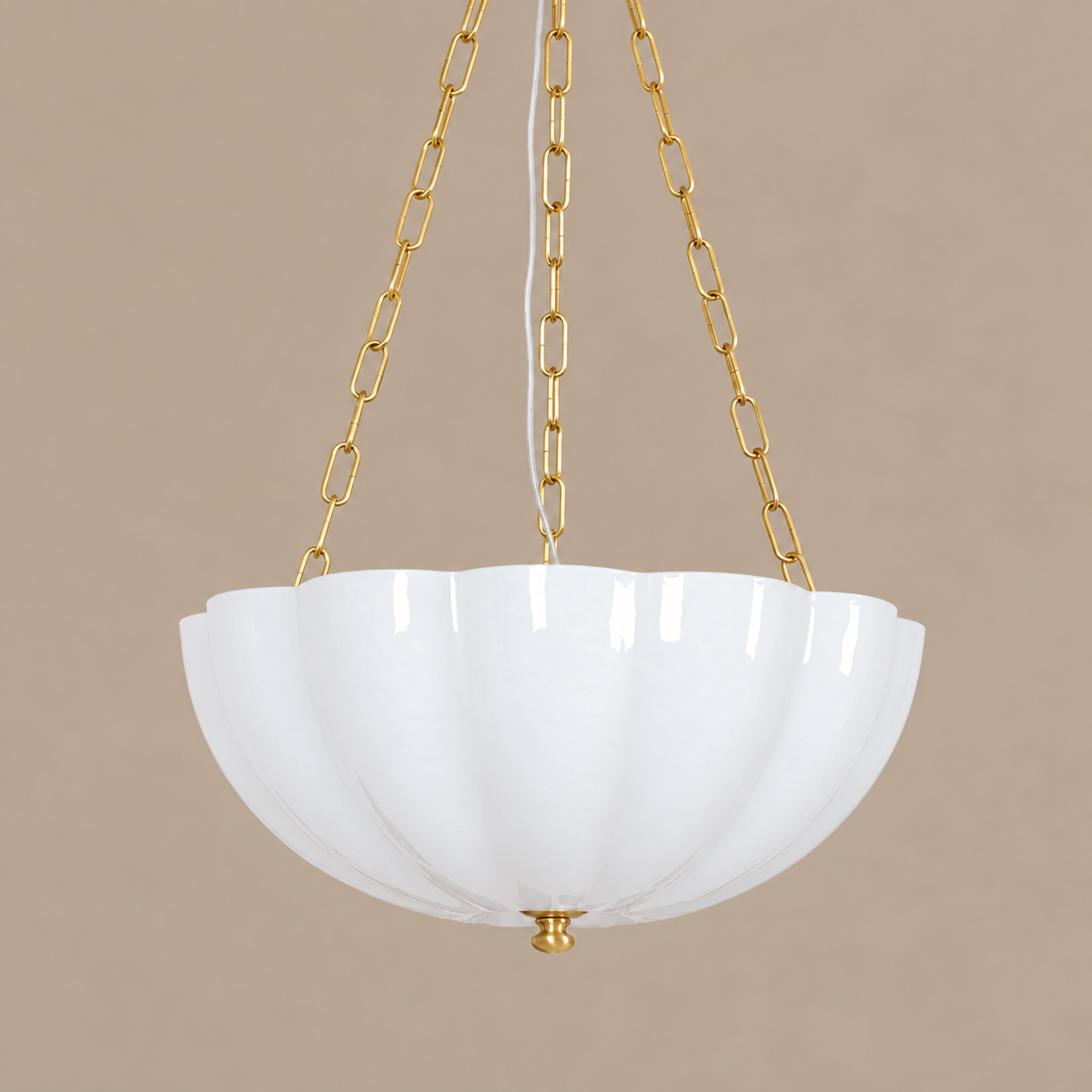 Glass Chandelier - Frosted Bowl Casalola Lights Luxury Lamps for Interior Designers