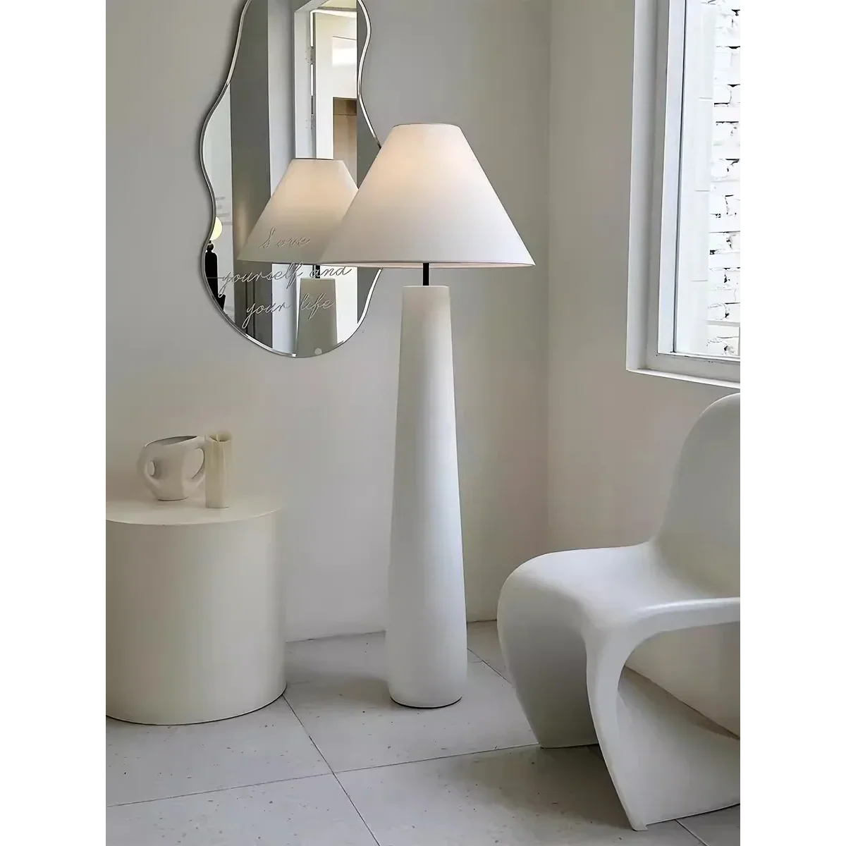 Resin Floor Lamp 147cm | Minimalist Mushroom Standing Modern Living Room & Bedroom Casalolalights Luxury Lamps