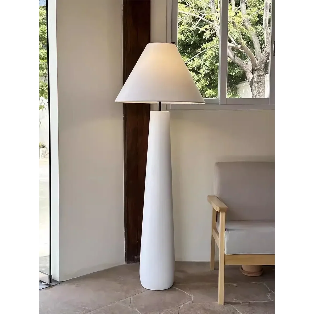 Resin Floor Lamp 147cm | Minimalist Mushroom Standing Modern Living Room & Bedroom Casalolalights Luxury Lamps
