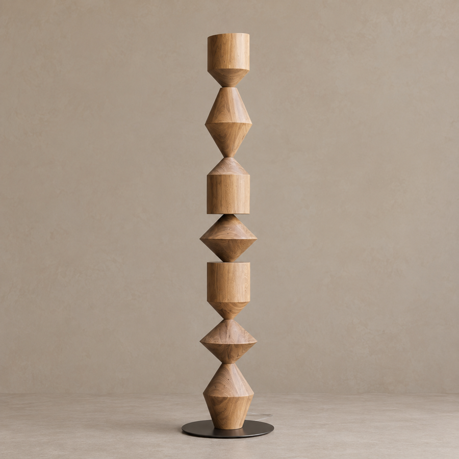 LAMPADA DA TERRA GEOMETRICA