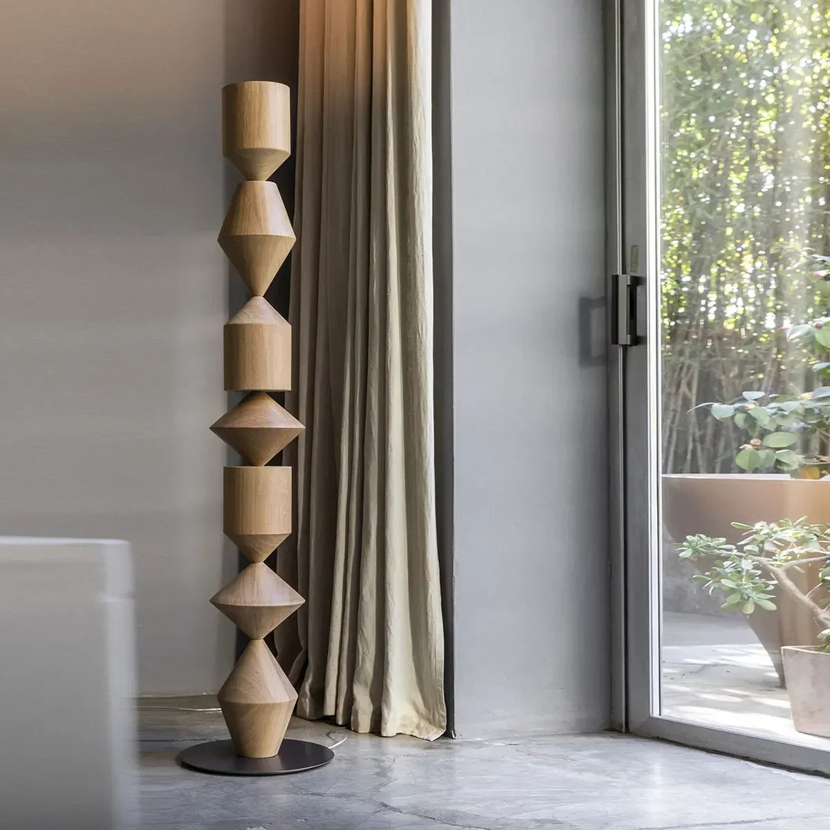 Iron Floor Lamp 153cm | Geometric Sculptural Standing Modern Industrial Living Room & Office Casalolalights Luxury