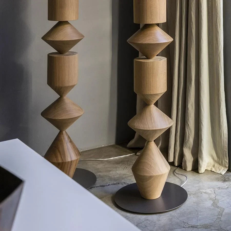 Iron Floor Lamp 153cm | Geometric Sculptural Standing Modern Industrial Living Room & Office Casalolalights Luxury