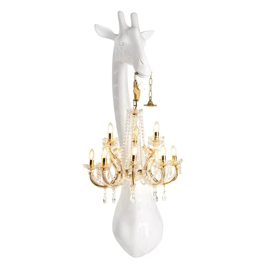 Decorative Wall Sconces with Mary Therese Crystal Chandelier | Luxury Giraffe for Elegant Spaces