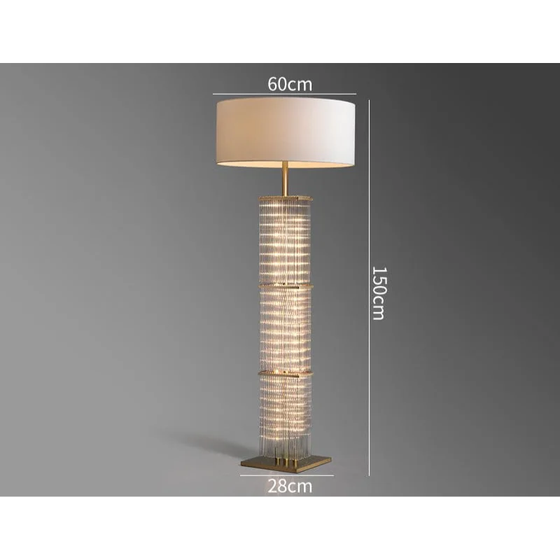 Copper & Glass Cage Floor Lamp | 150cm Bronze 3-light Industrial Modern Living Room Office Casalolalights Luxury Lamps