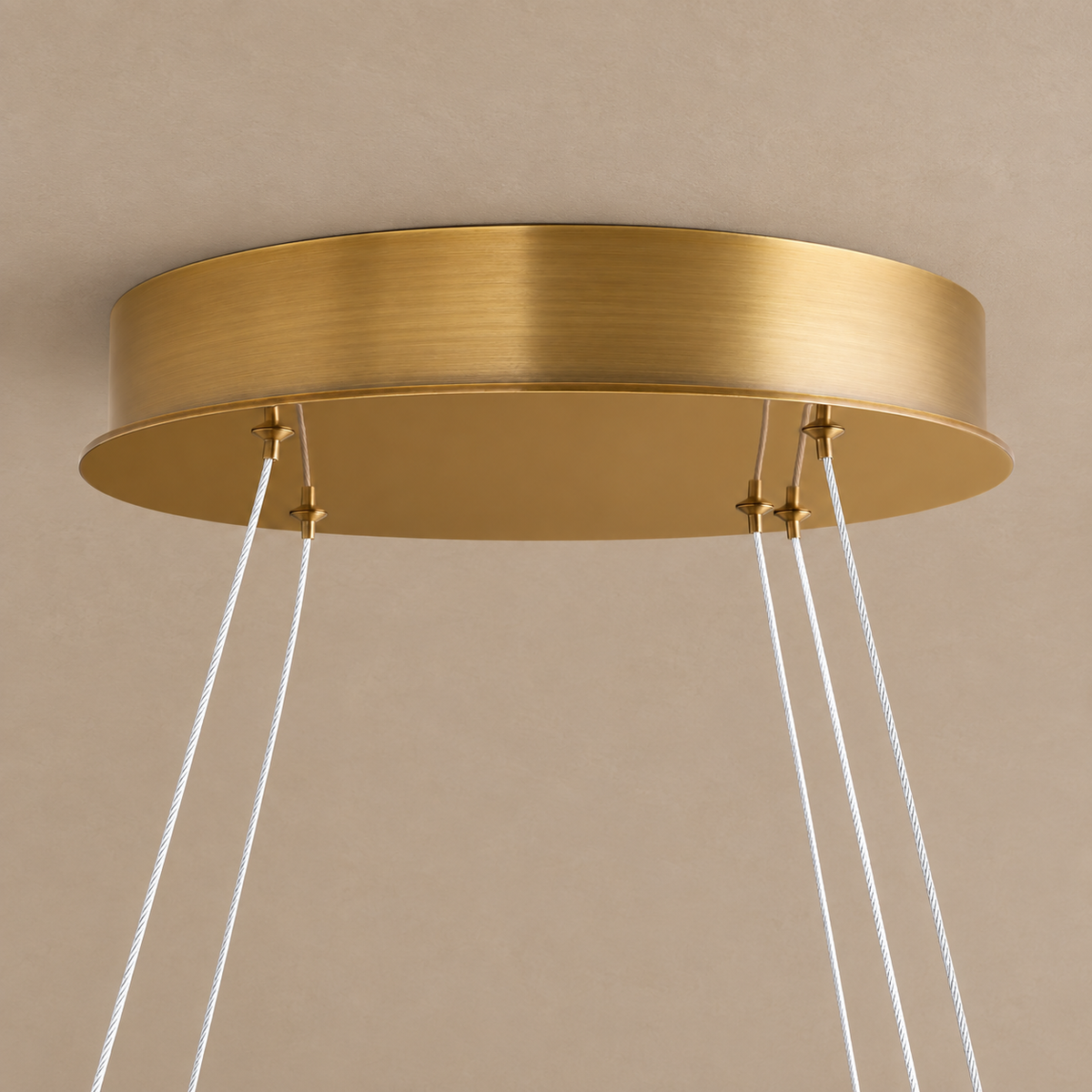 Large Glass Disc Chandelier Brass 16 Light | Glare Free Custom Cable Drop for a High Ceiling Casalola Lights Luxury