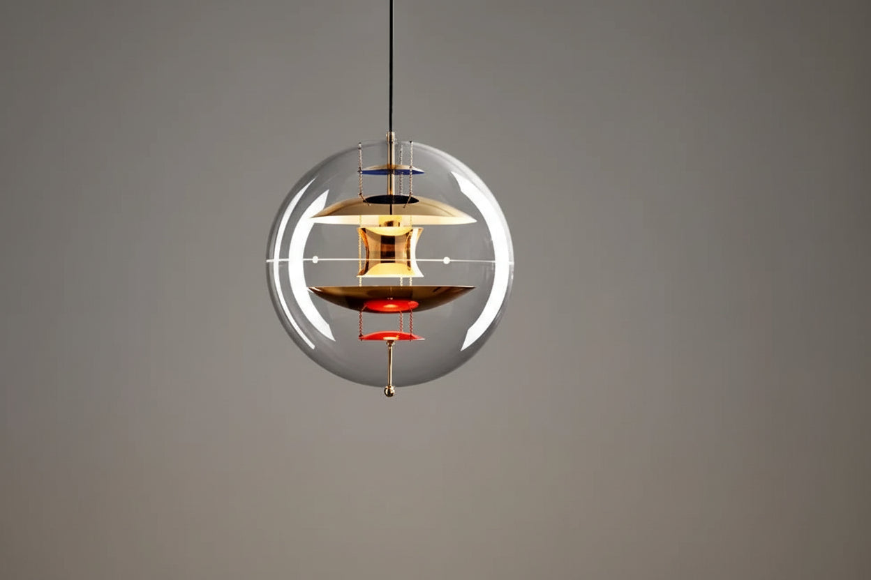 Globe Danish Led Pendant Light | Modern Hanging Lamp for Bedrooms & Living Spaces