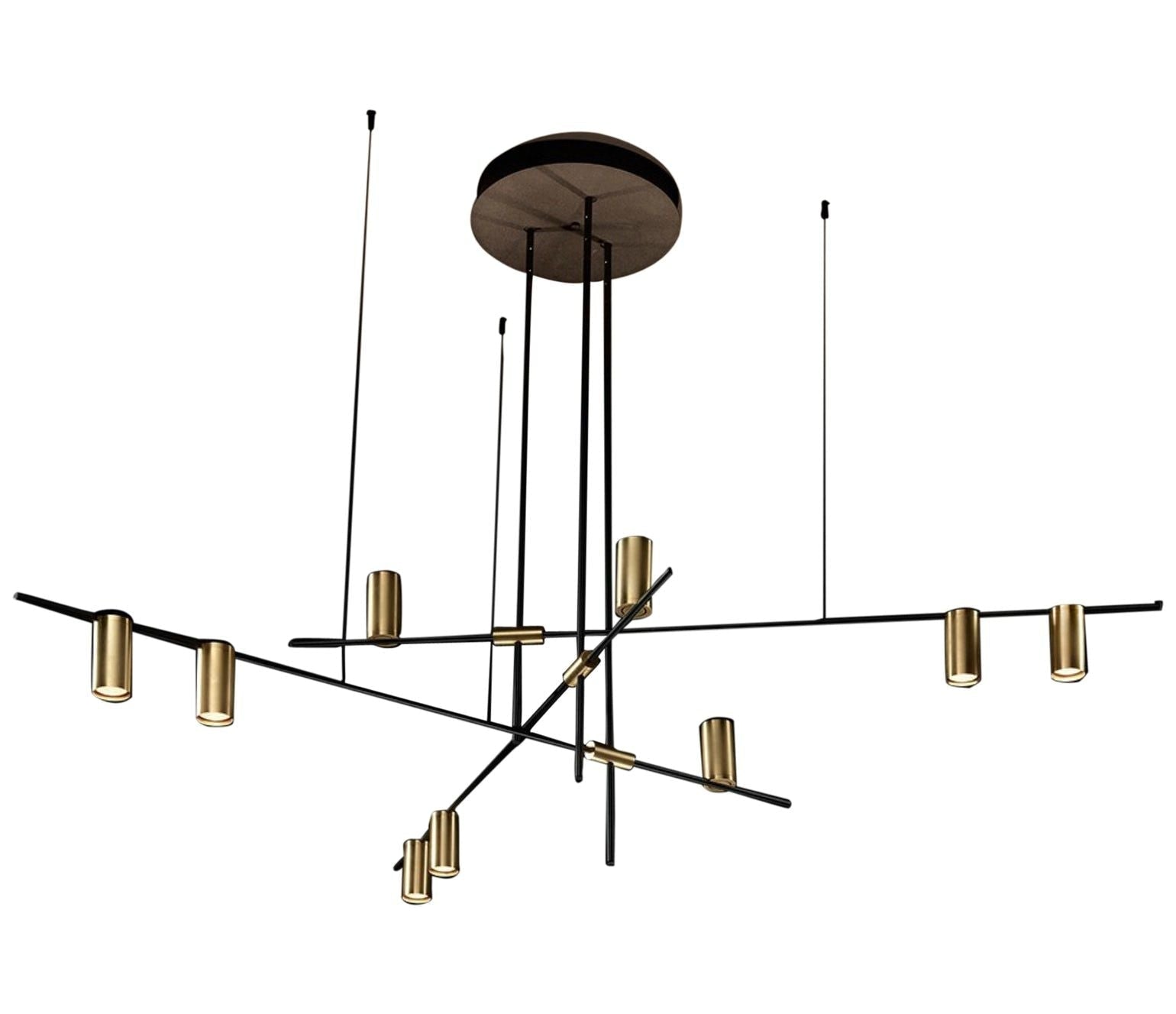 Modern Led Track Lighting Chandelier | Geometric Light For Living Room Casalola - Semi - flush Mounts