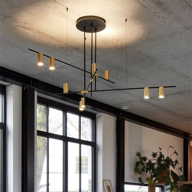 Modern Led Track Lighting Chandelier | Geometric Light For Living Room Casalola - Semi - flush Mounts