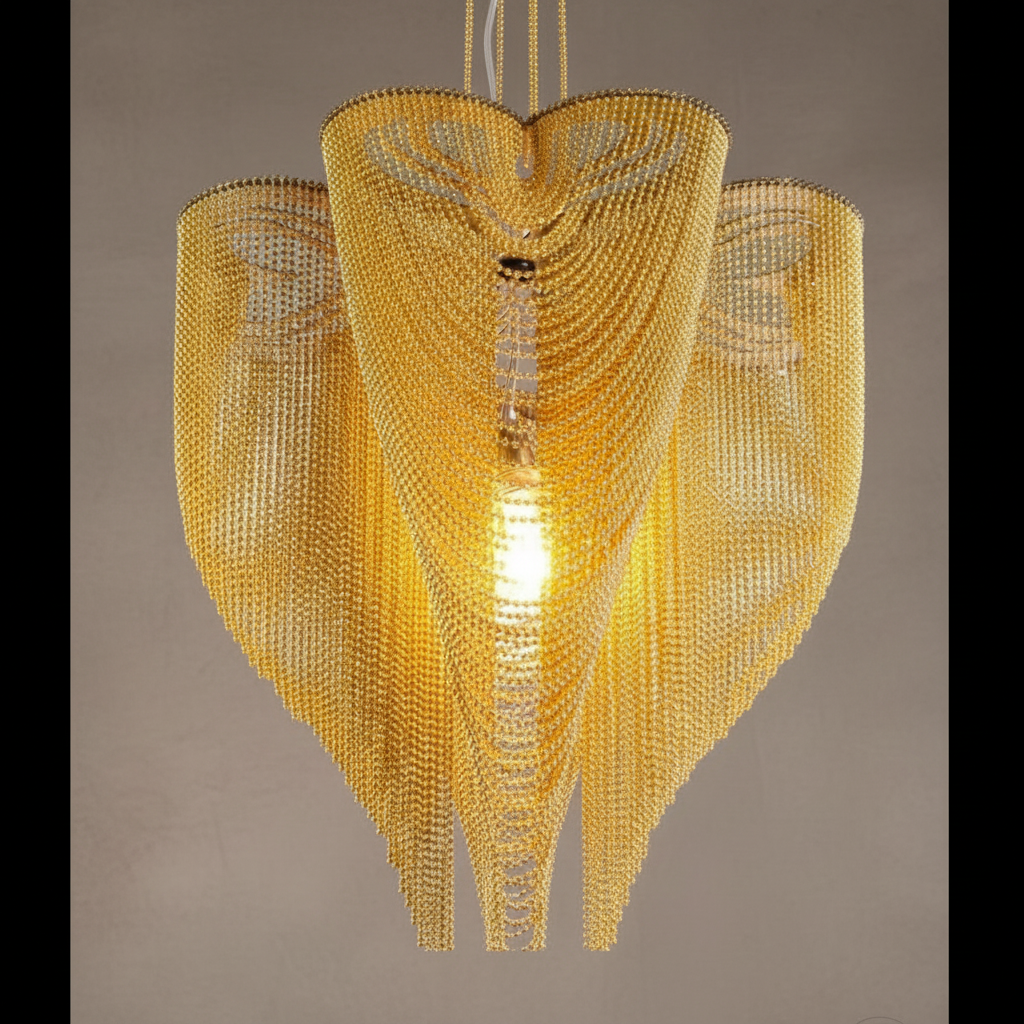 GOLD CLOVER MESH CHANDELIER | CLFT85200G