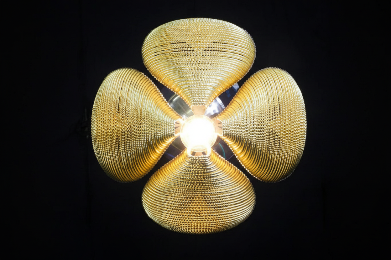 ZLATÝ LUCERNA S PLETIVEM ČTYŘLÍSTEK | CLFT85200G