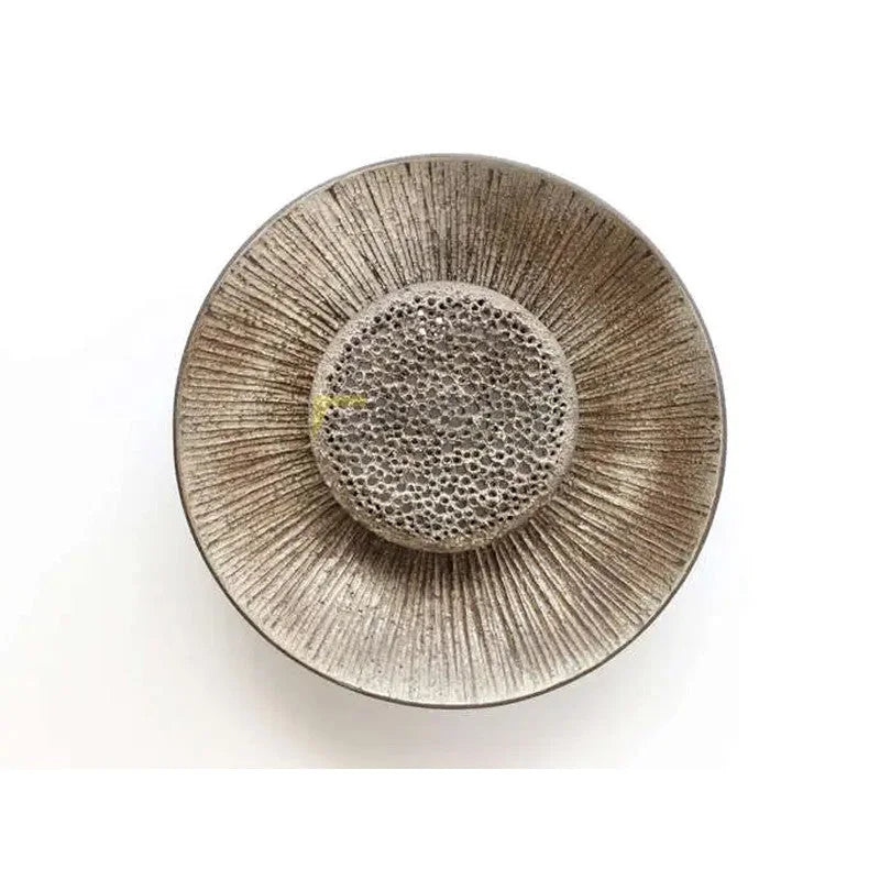 Gold Textured Disc Wall Sconce | Round Hallway Halo Light Stair 28cm Diameter 2700k Casalola Lights Luxury Lamps