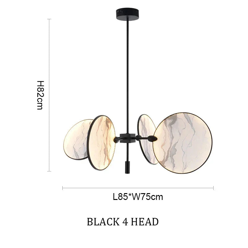 Luxury Marble Ceiling Lamp For Dining Room Kitchen Living - Semi - flush Mounts