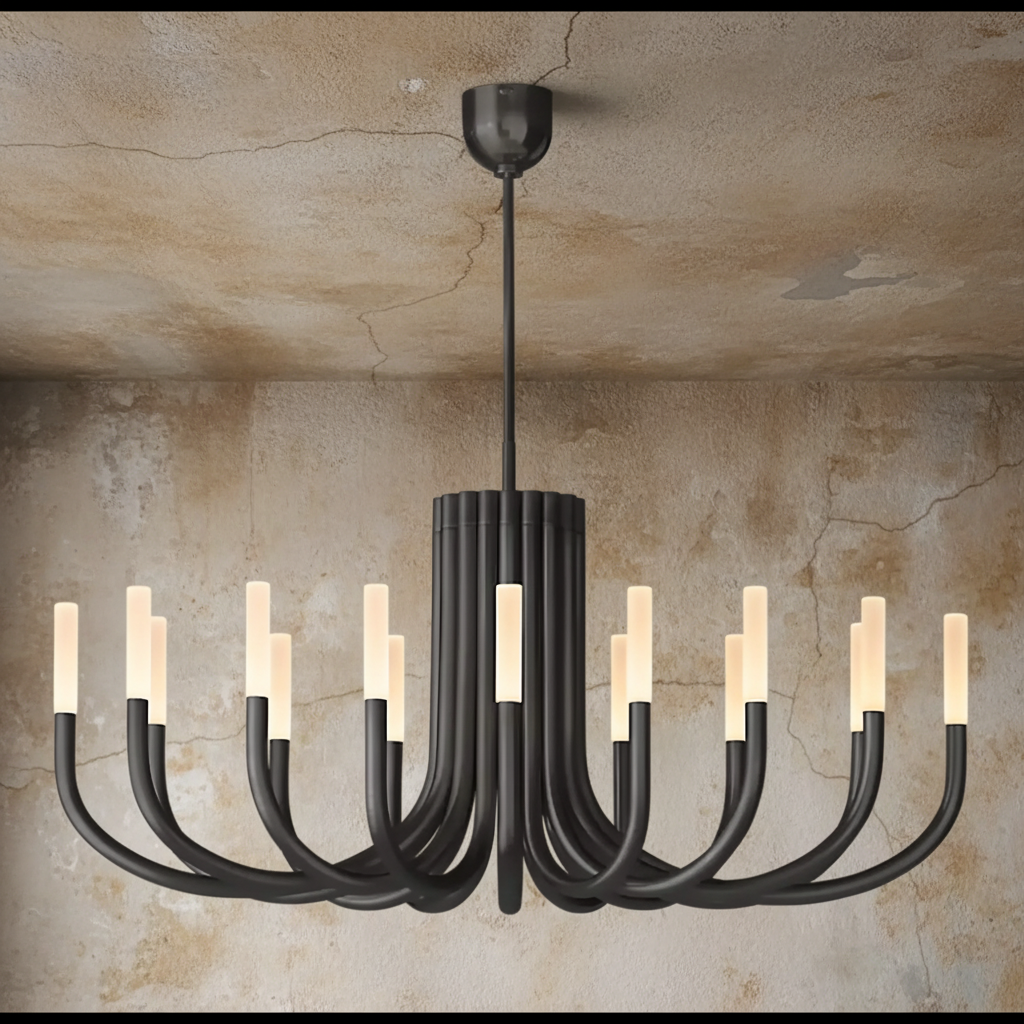 大号黑色烛台吊灯 | CL0287KLB