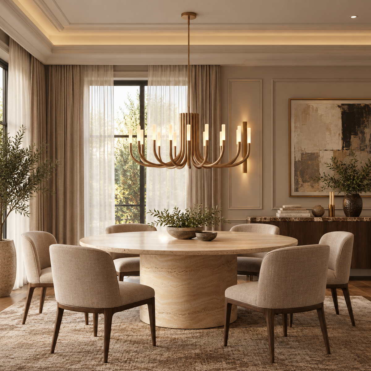Copper Candelabra Chandelier | 16 Light Custom Drop for High Ceiling Dimmable Option 2 Sizes Casalola Lights Luxury