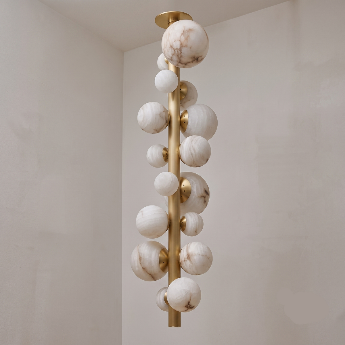 Italian Alabaster Chandelier 14-light Solid Brass Statement – Casalola Lights Casalolalights Luxury Lamps for Interior