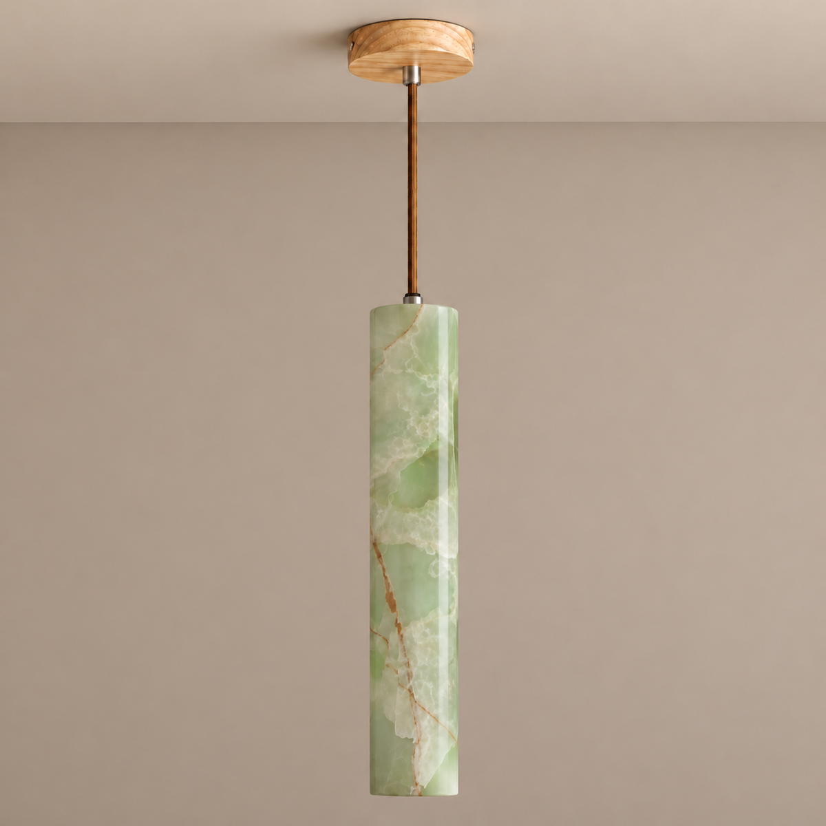 Green Onyx Pendant Light