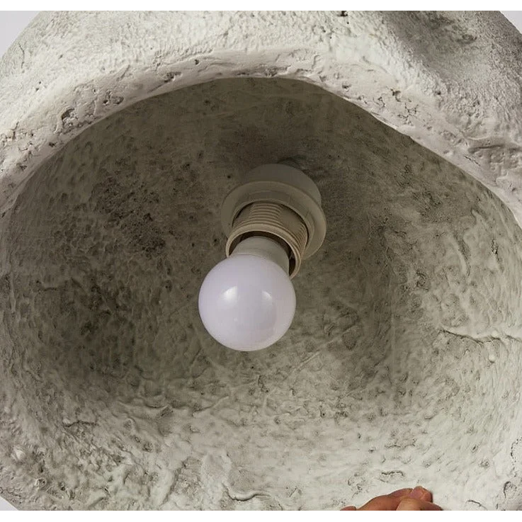 Resin Pendant Lamps – Ceramic Hanging Lights for Japandi Minimalism Wabi Sabi Decor