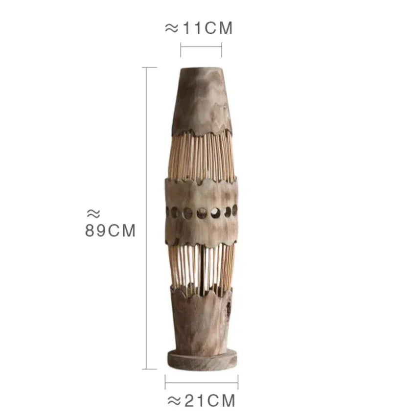 Japanese Wood Floor Lamp | Handcrafted Adjustable Standing Japandi Minimalist Living & Bedroom Casalolalights Luxury