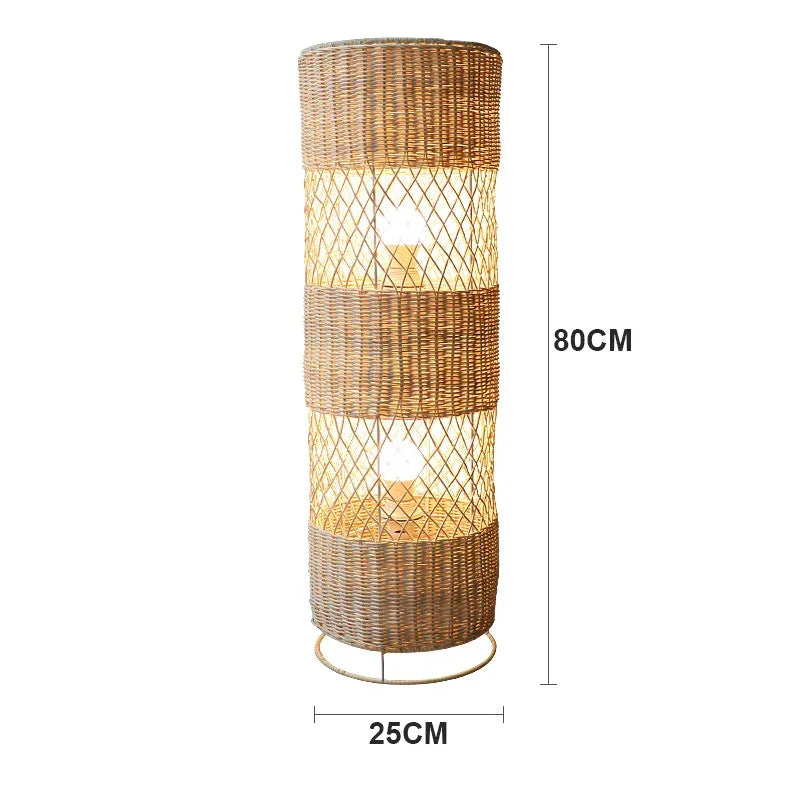 Rattan Lamp Collection | Hand-knitted Floor & Table Lamps Natural Woven Fibre Living Room Bedroom Casalolalights Luxury