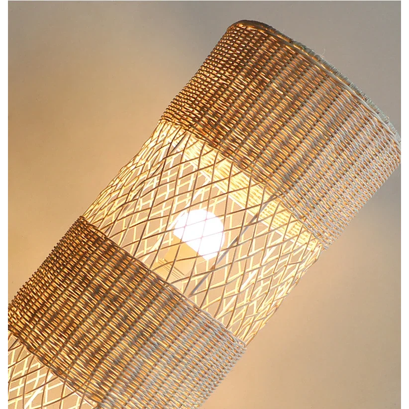 Rattan Lamp Collection | Hand-knitted Floor & Table Lamps Natural Woven Fibre Living Room Bedroom Casalolalights Luxury