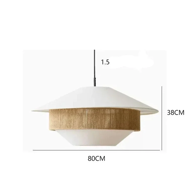 Woven Pendant Light | Wicker-style Cotton Cord Shade Rustic Boho Living Room & Dining Casalolalights Luxury Lamps