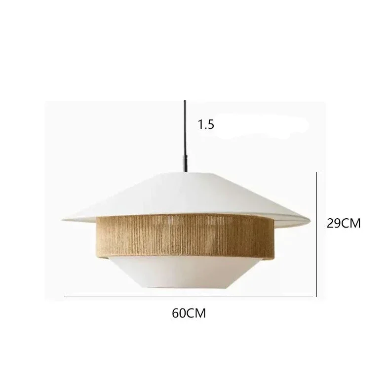 Woven Pendant Light | Wicker-style Cotton Cord Shade Rustic Boho Living Room & Dining Casalolalights Luxury Lamps