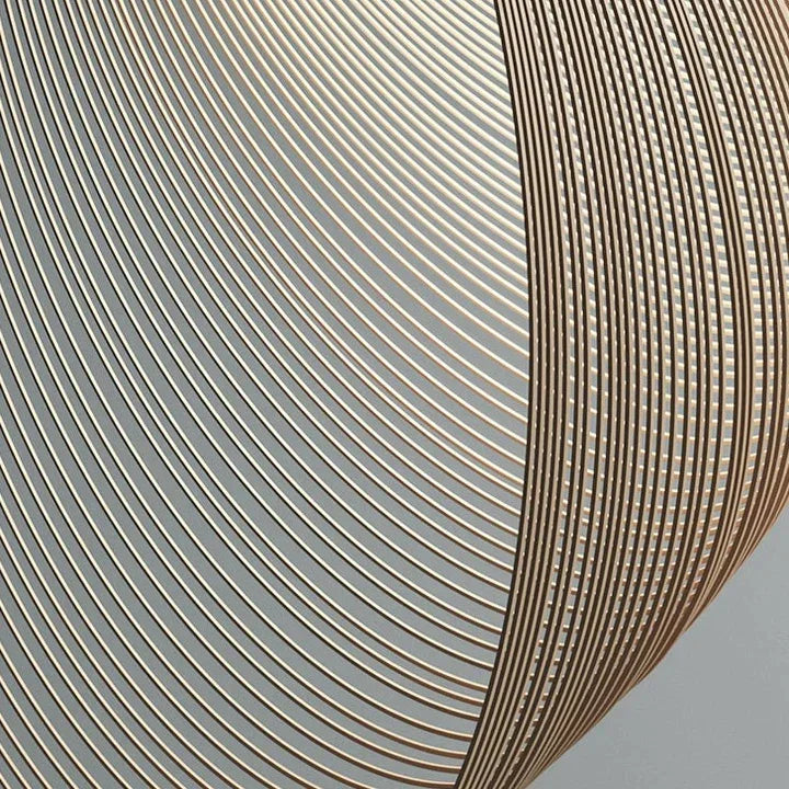 Illan Pendant Lamp - Laser-cut Flexible Plywood Luxury Lighting | Japandi Ceiling Light Fixtures - Sales Casalolalights