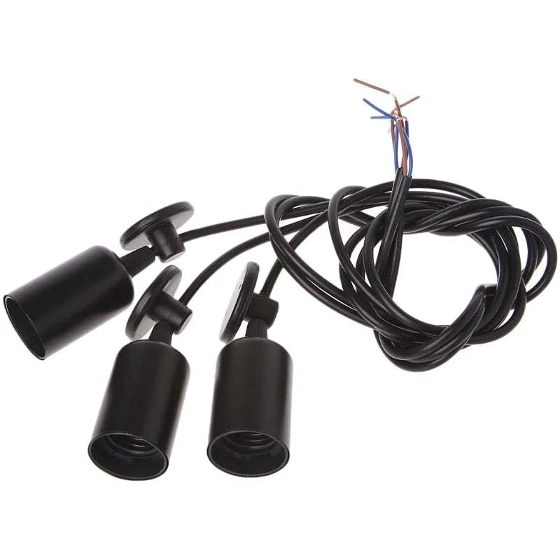 Industrial Black Multiple Pendant Lighting for Office Commercial Uses