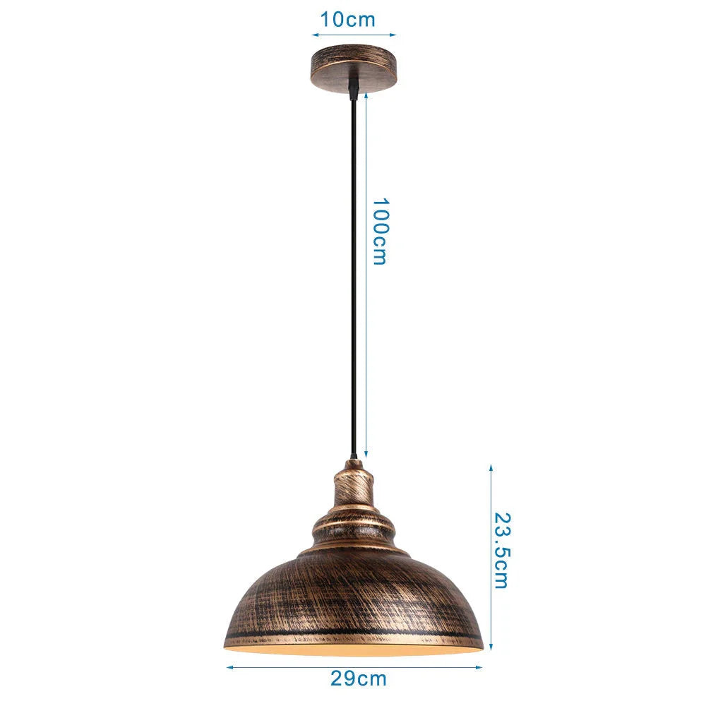 Industrial Pendant Lights Single Metal Lighting for Bar Kitchen Island Dining Room Restaurant