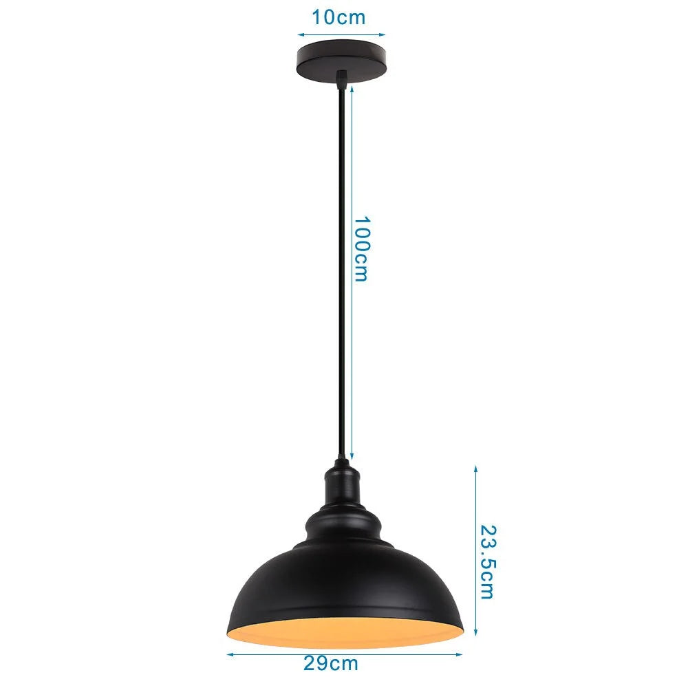 Industrial Pendant Lights Single Metal Lighting for Bar Kitchen Island Dining Room Restaurant