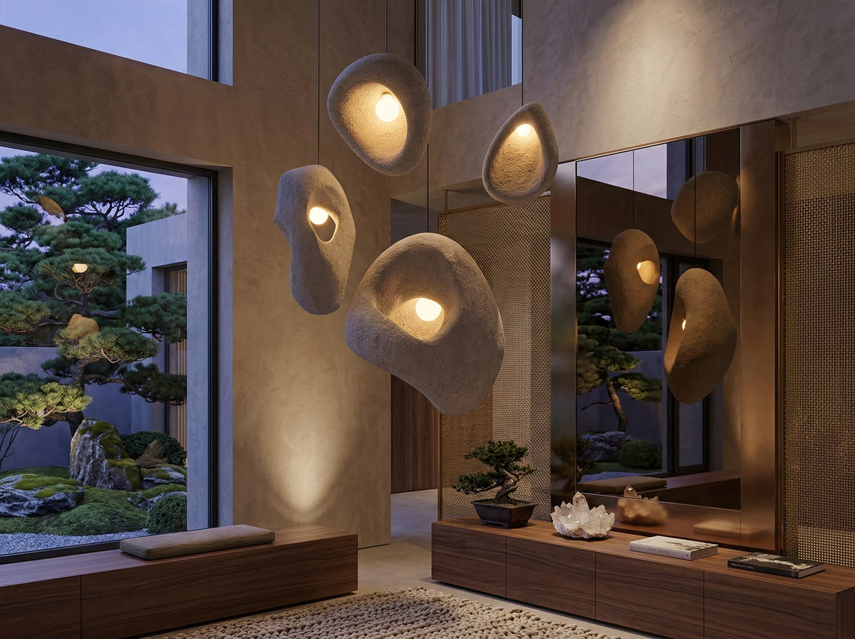Irregular Resin Pendant Light | Organic Freeform Suspend Lamp Cluster Living Room Restaurant & Bar Casalolalights