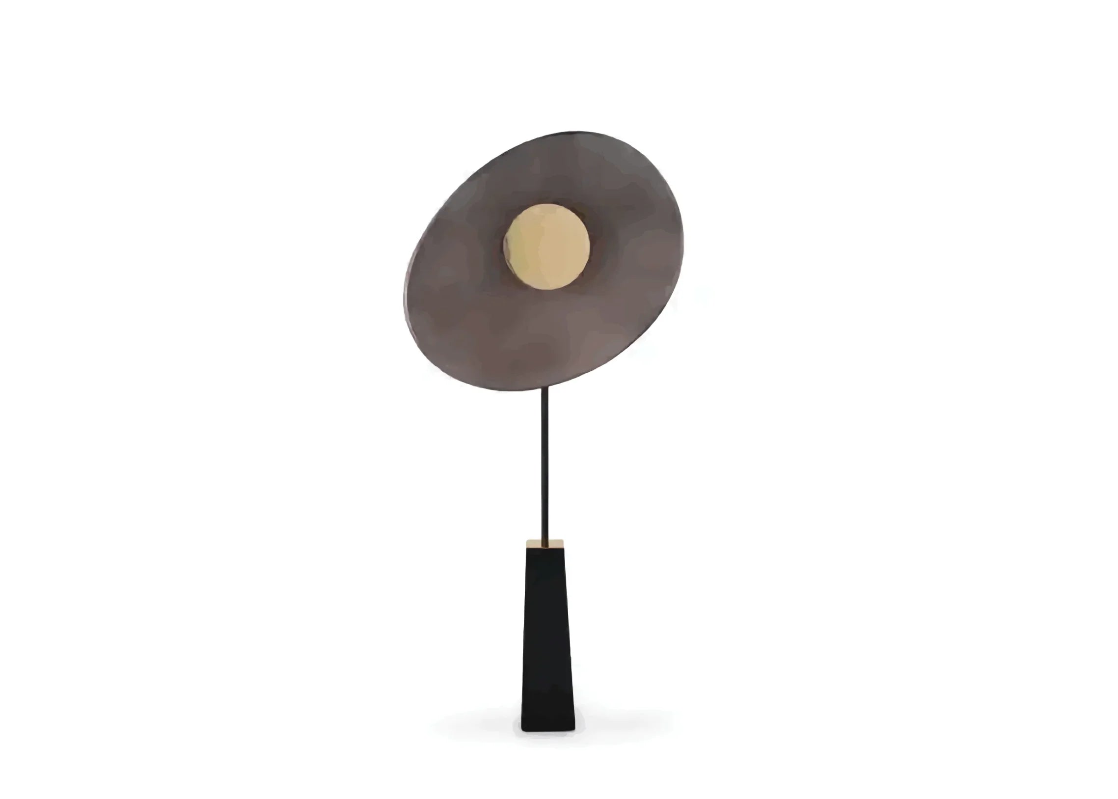 Island Modern Designer Floor Lamp – Asymmetrical Black & Brass Statement Light for Luxury Living Spaces- Sales