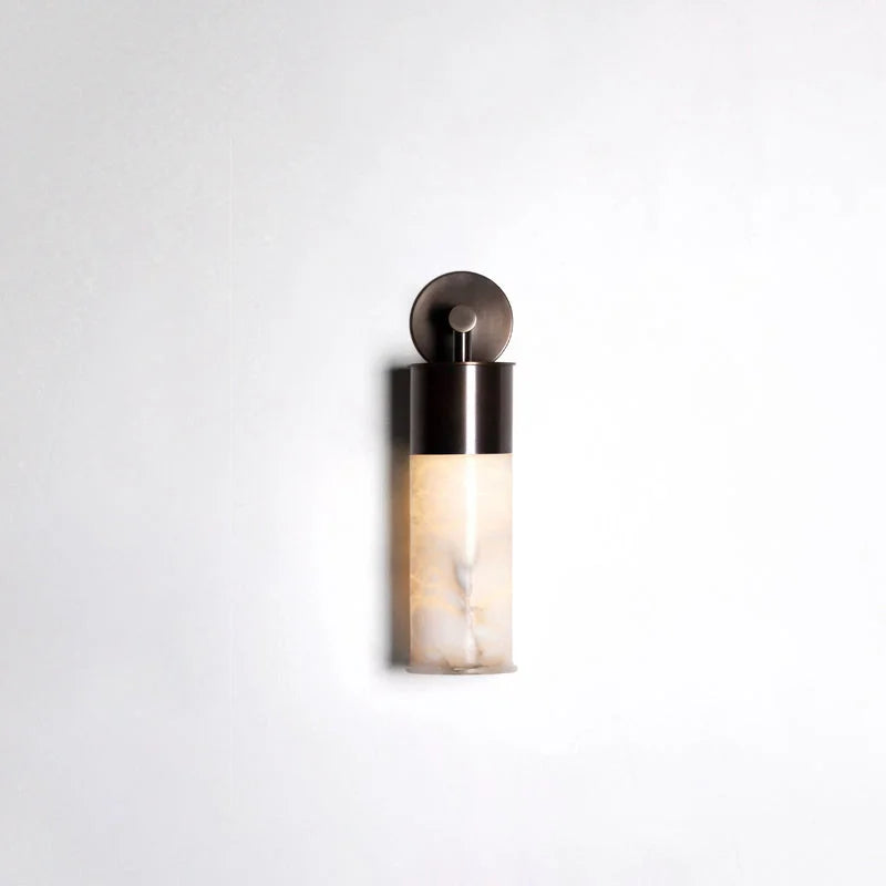 Cylindrical Alabaster Wall Sconce | Italian Minimalist Lighting