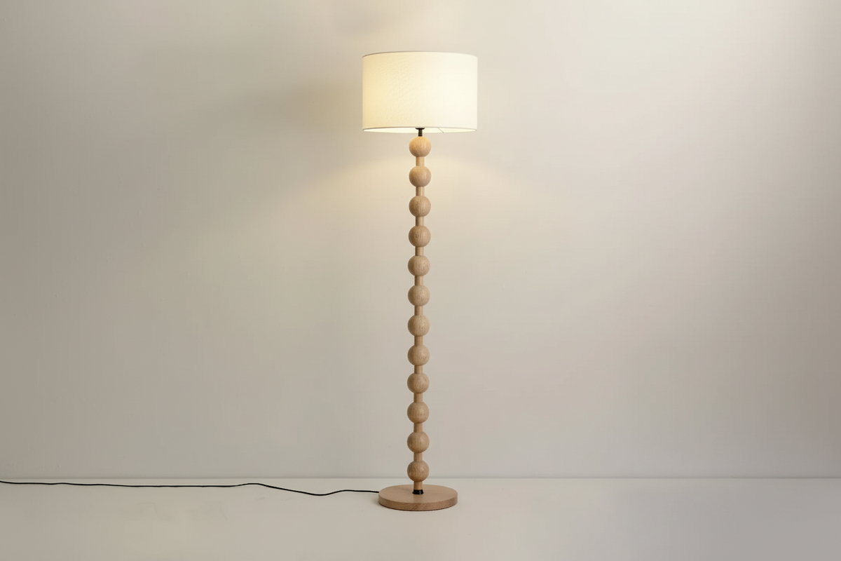 Japandi Floor Lamp 178cm | Minimalist Wood-tone Standing Warm Led Smart Control Living & Reading Casalolalights Luxury