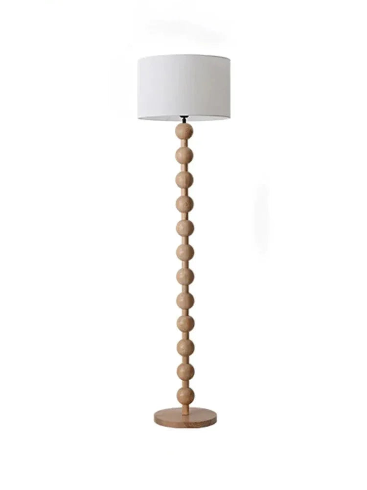 Wood Linen Table & Floor Lamp For Modern Minimalism Quiet Luxury Interior - Minimalist Lamps