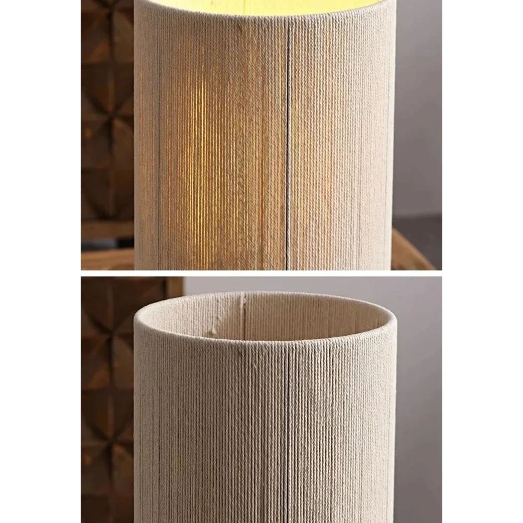 Japanese Bedside Table Lamp | Wood & Fabric Zen Warm Earth Tones Bedroom Console Living Room Casalolalights Luxury