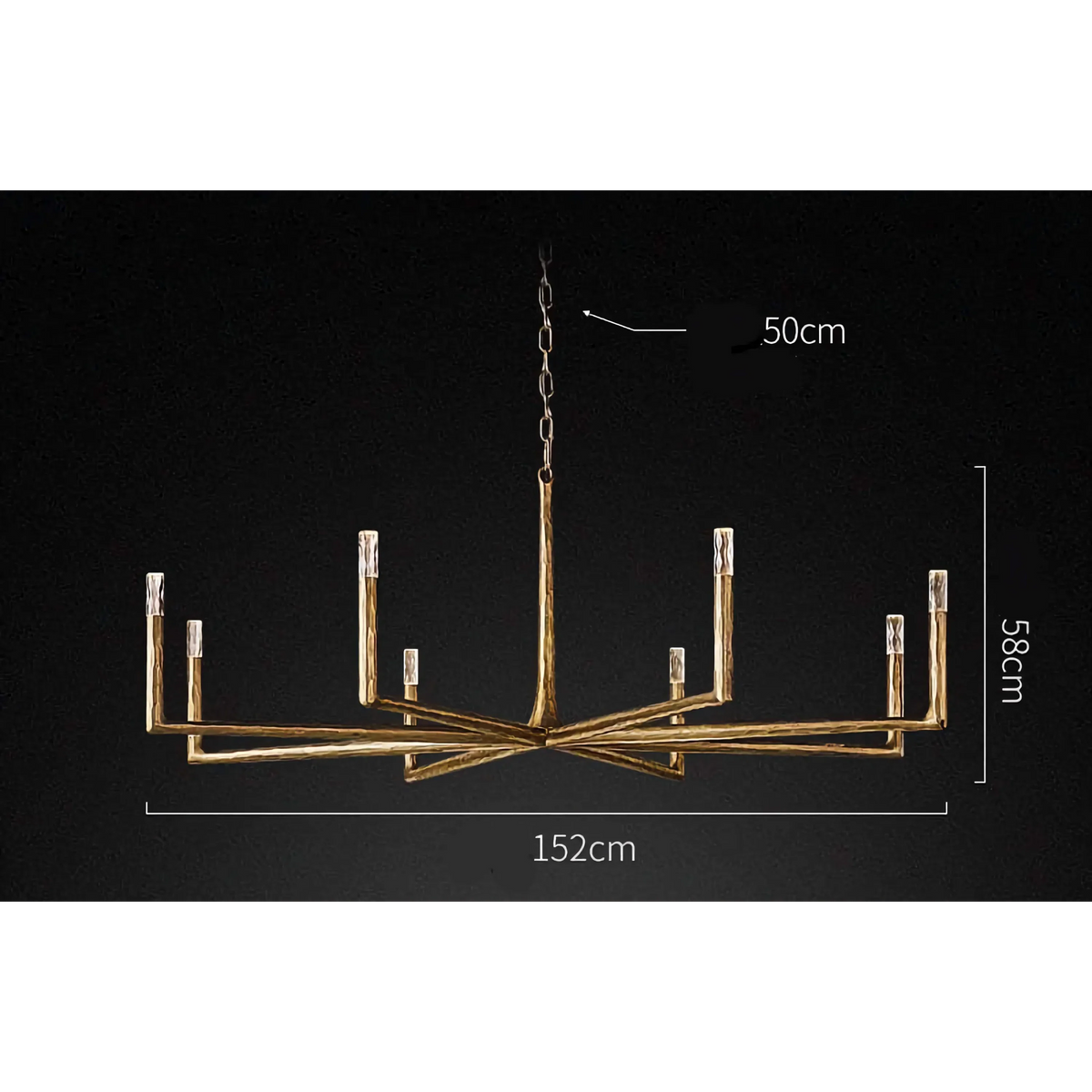 Brass Branch Chandelier | Hand-forged Sculptural Crystal 152-182cm Modern Dining Room Casalolalights Luxury Lamps