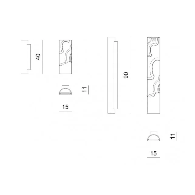 Natural Stone Wall Sconce – High-end Onyx & Brass Lighting - Polaris