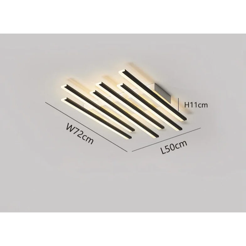 Led Bar Flush Mount 60-110cm | Modern Dimmable Linear Ceiling Light with Remote Kitchen & Low Ceilings Casalolalights