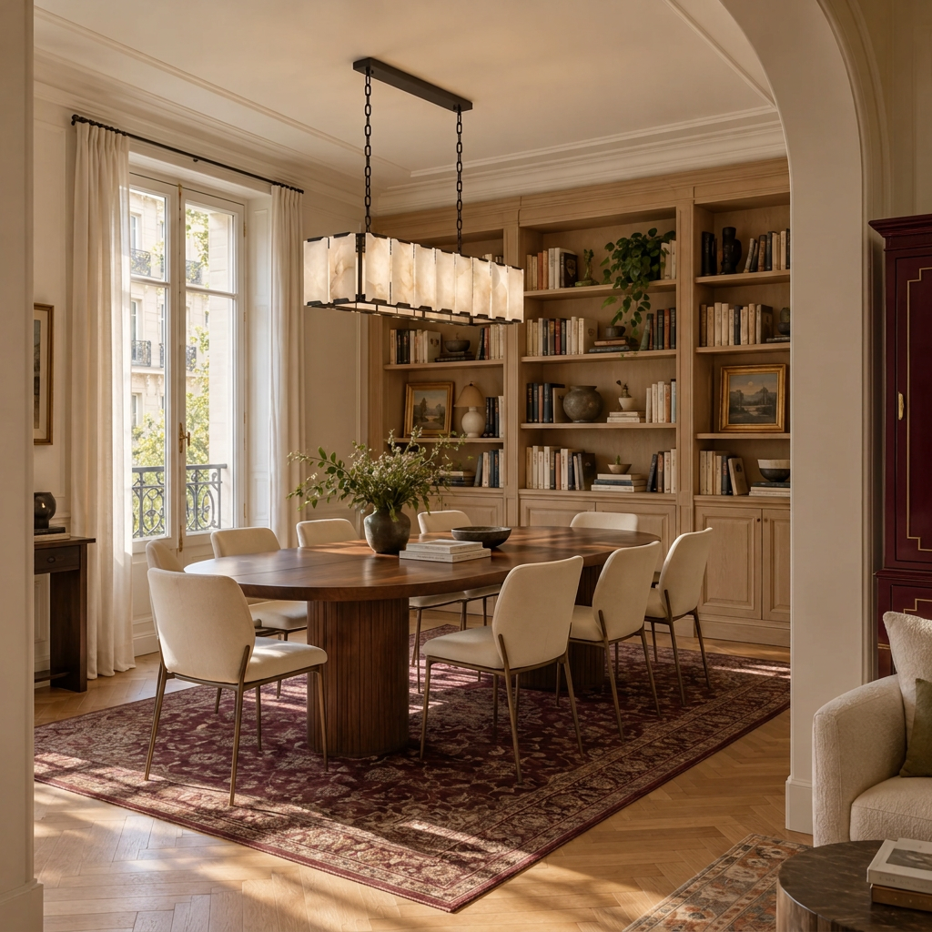 Alabaster Chandelier - Stepped Linear Crown Casalola Lights Luxury Lamps for Interior Designers