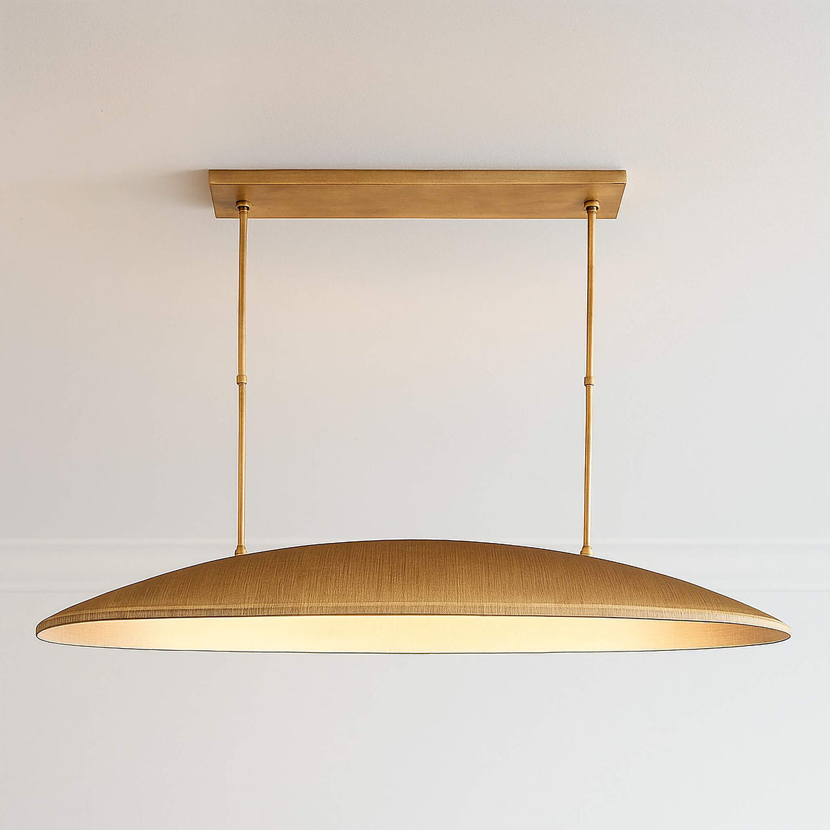 Solid Brass Linear Pendant Light for Dining Room | 4 or 6 Kitchen Island Mid-century Modern Casalolalights Luxury Lamps