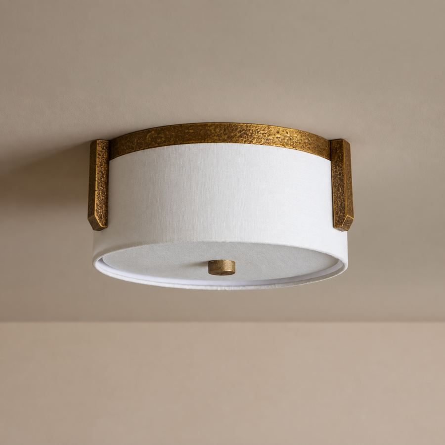Lino Linen Flush Mount