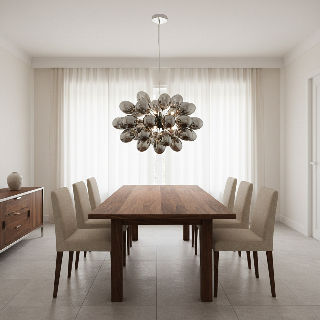 LIXVIN ЧЕРНАЯ ВИНОГРАДНАЯ СТЕКЛЯННАЯ ЛЮСТРА | CL85220N