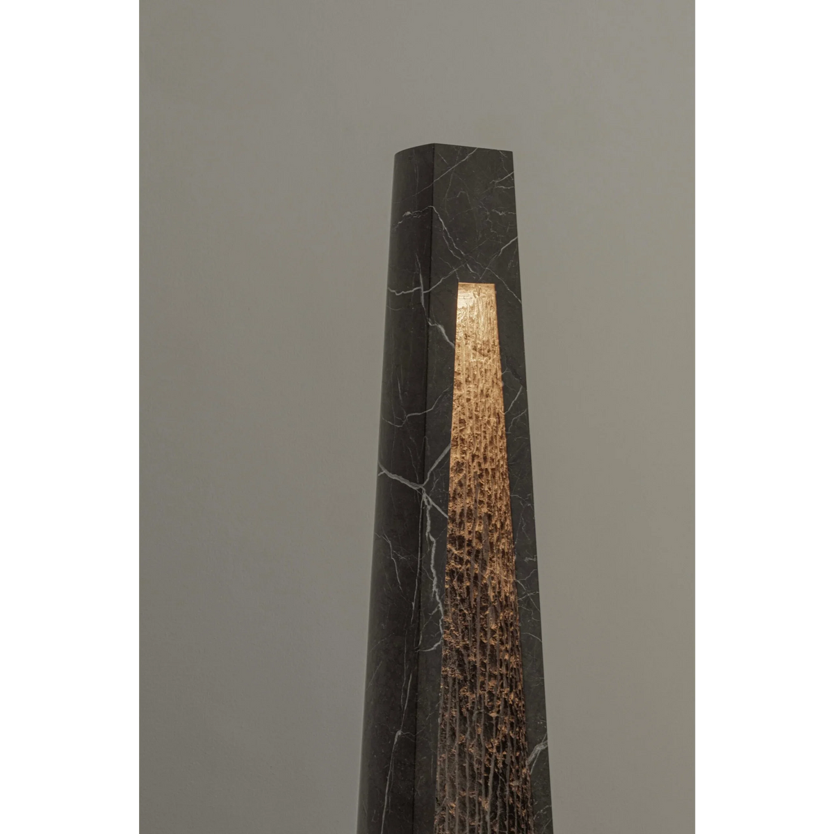 Marble-look Floor Lamp 165cm | Black Resin Column Standing Modern Minimalist Living & Study Casalolalights Luxury Lamps
